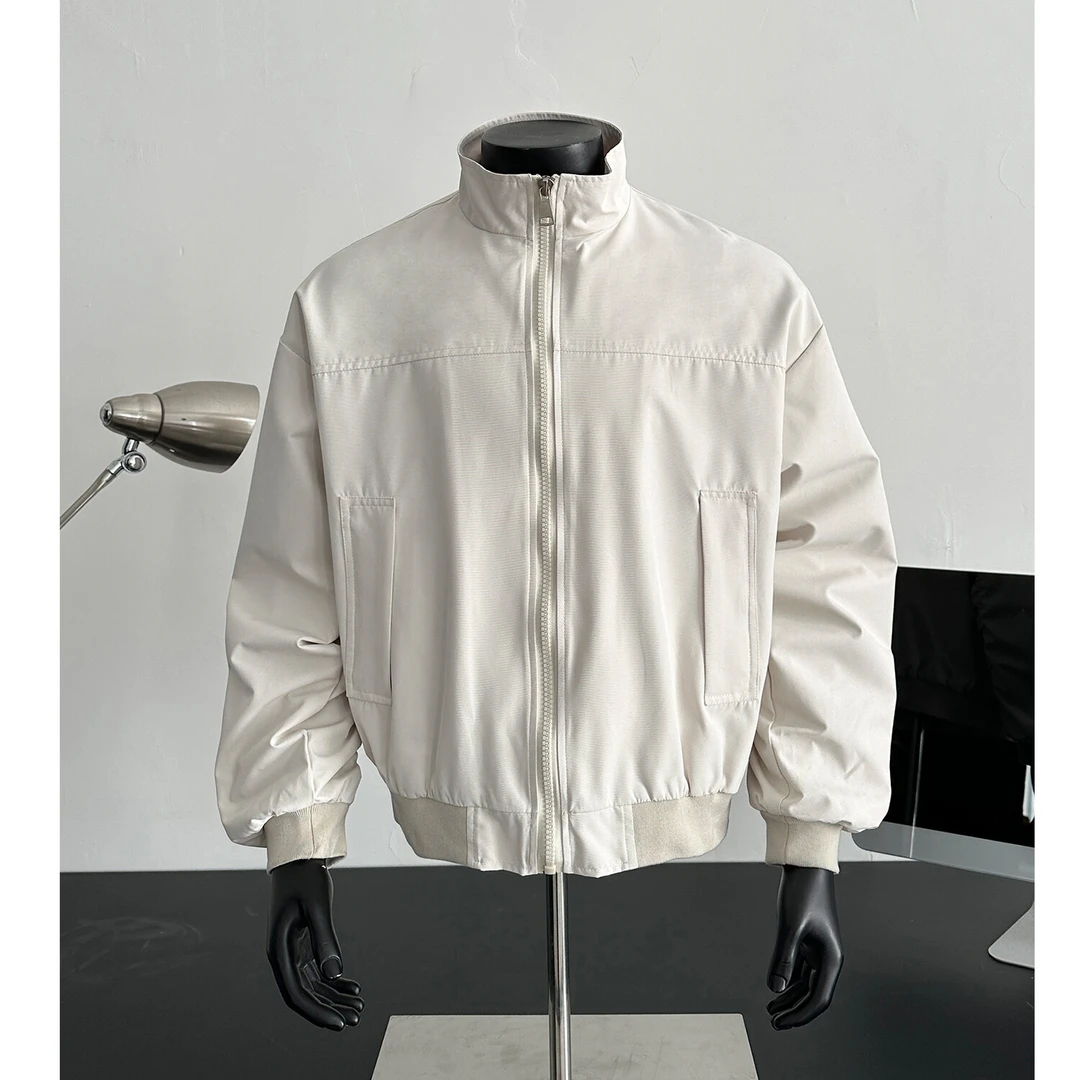 美式飞行夹克男款春季青少年痞帅vintage短款外套立领上衣冲锋衣