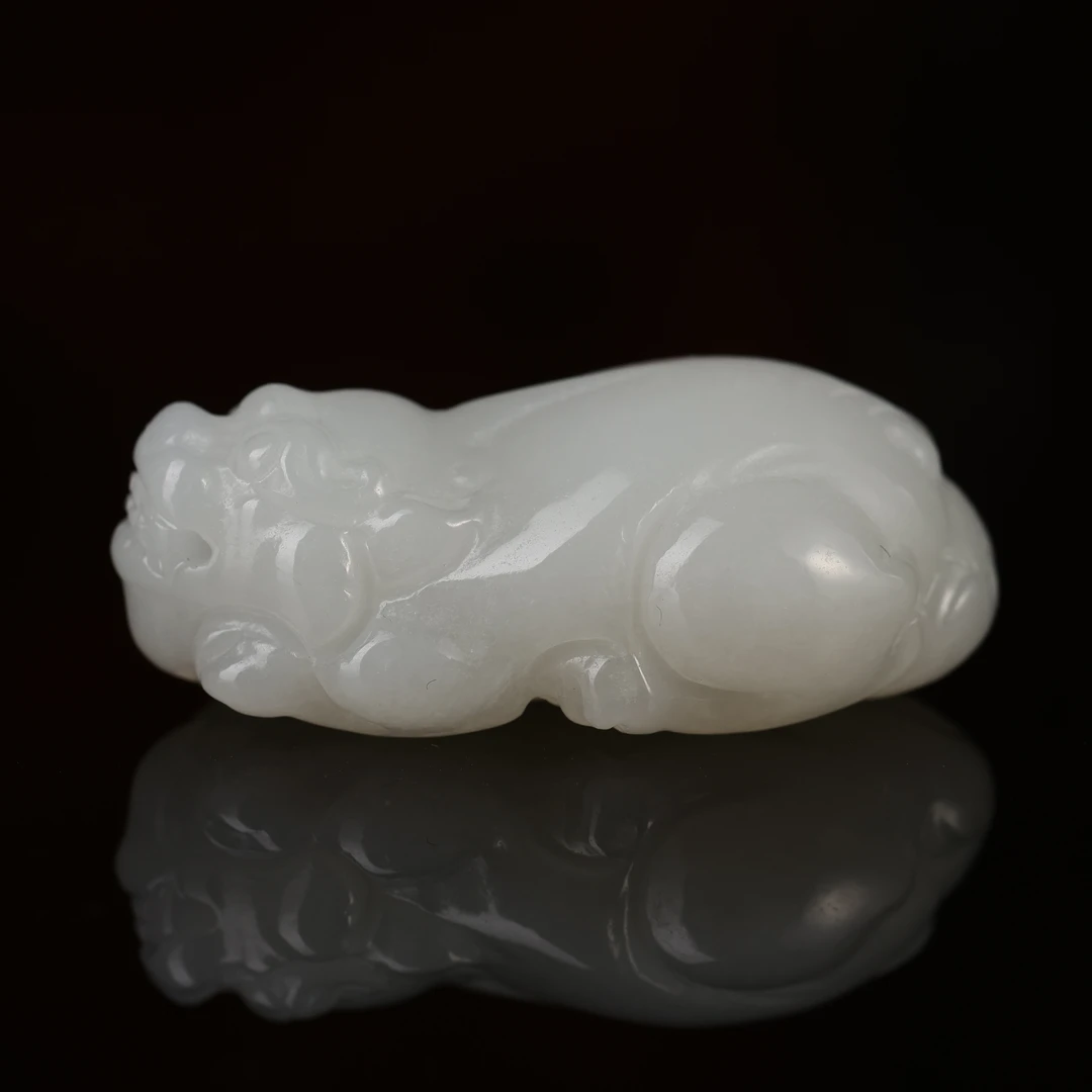 和田玉白玉貔貅挂坠NJ2509230771