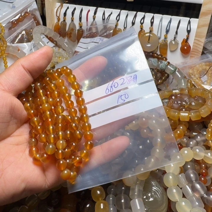 玛瑙/玉髓项链未镶嵌夏*66028