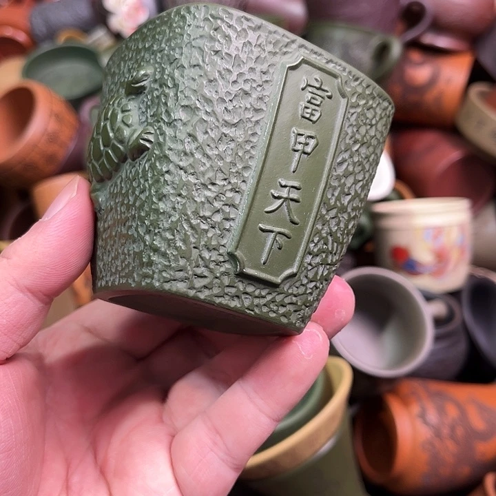 紫砂茶杯全手工紫砂主人杯