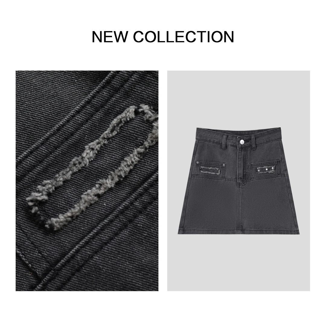 【芳芳专属】Q5F20008 时尚夏季牛仔短裙-0008