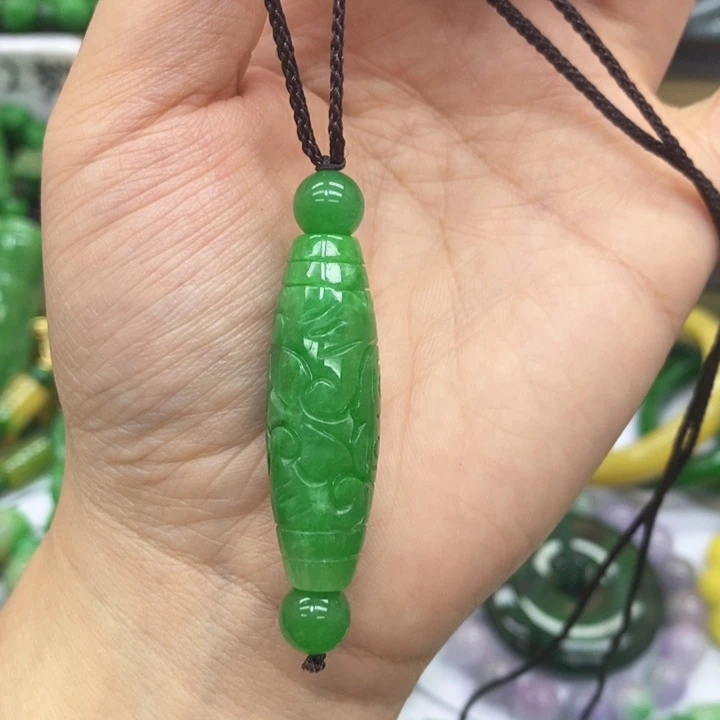 翡翠未镶嵌颈饰项链50