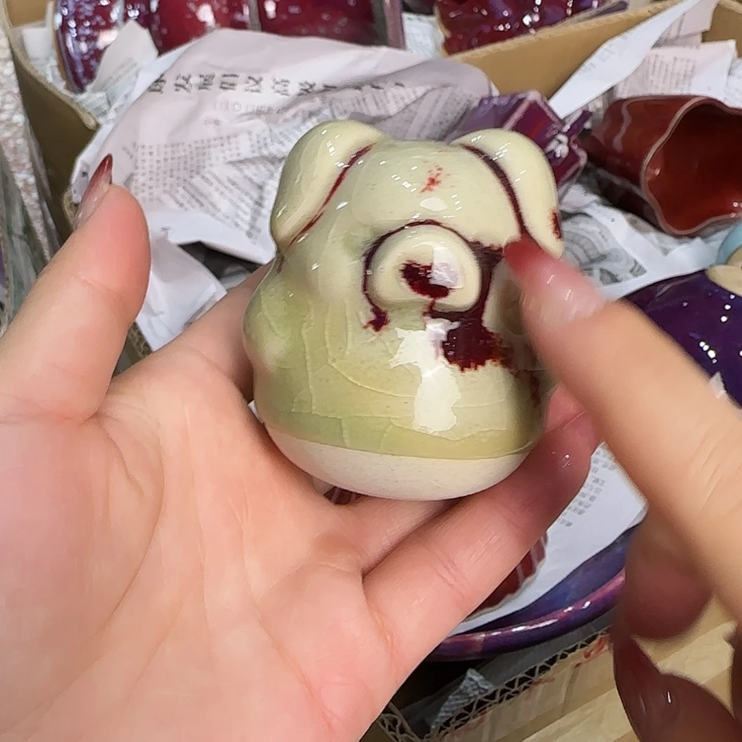 摆件陶郑家钧窑摆件
