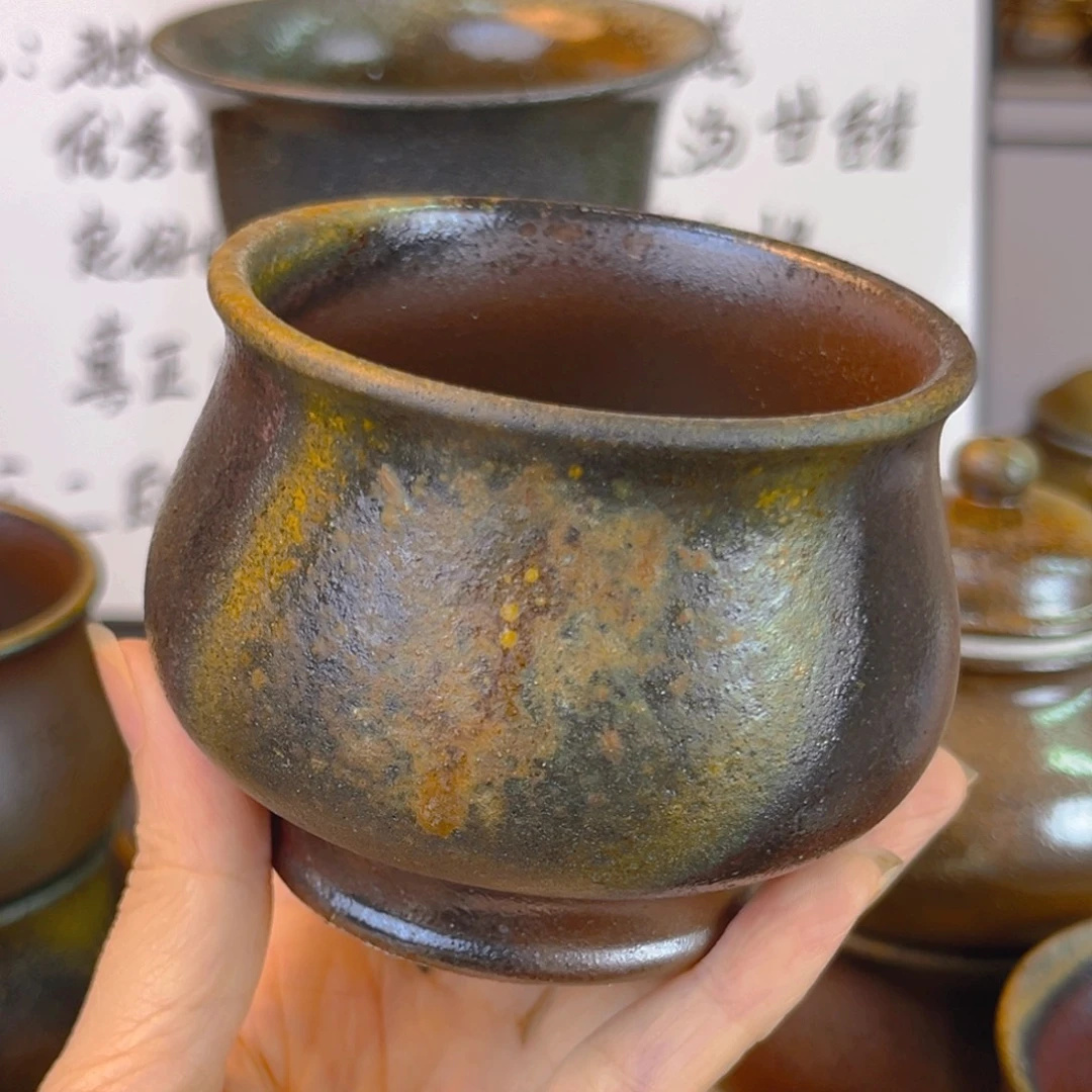 茶壶紫砂底槽清柴烧160cc