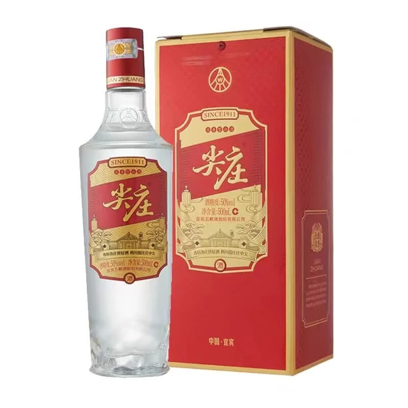 尖庄红优 浓香型白酒 单瓶装 五粮浓香50度500ml
