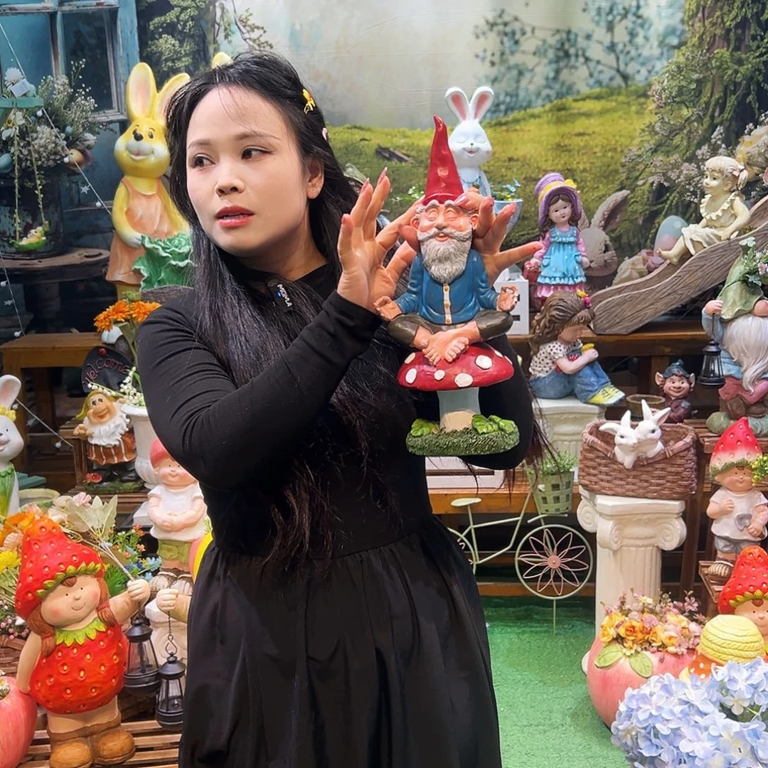 花园摆件红红火火