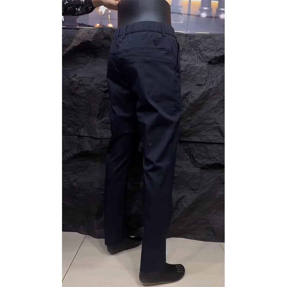 秋冬新款男士黑色小脚西裤潮流简约商务百搭休闲裤欧货轻奢西装裤