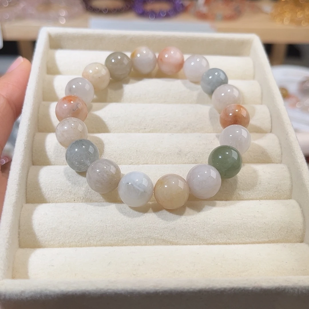 烟晶手链未镶嵌彩兔毛绝美嗷627