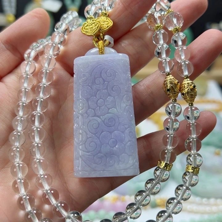 颈饰未镶嵌翡翠吊坠