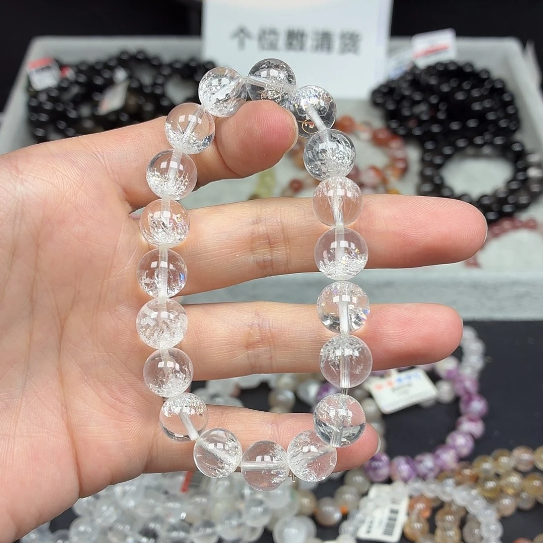 水晶手串未镶嵌卡10白幽灵26