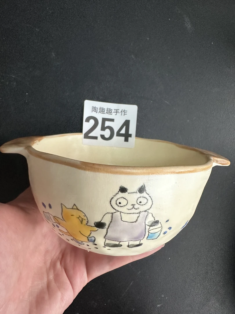 254手工手绘高温釉下彩