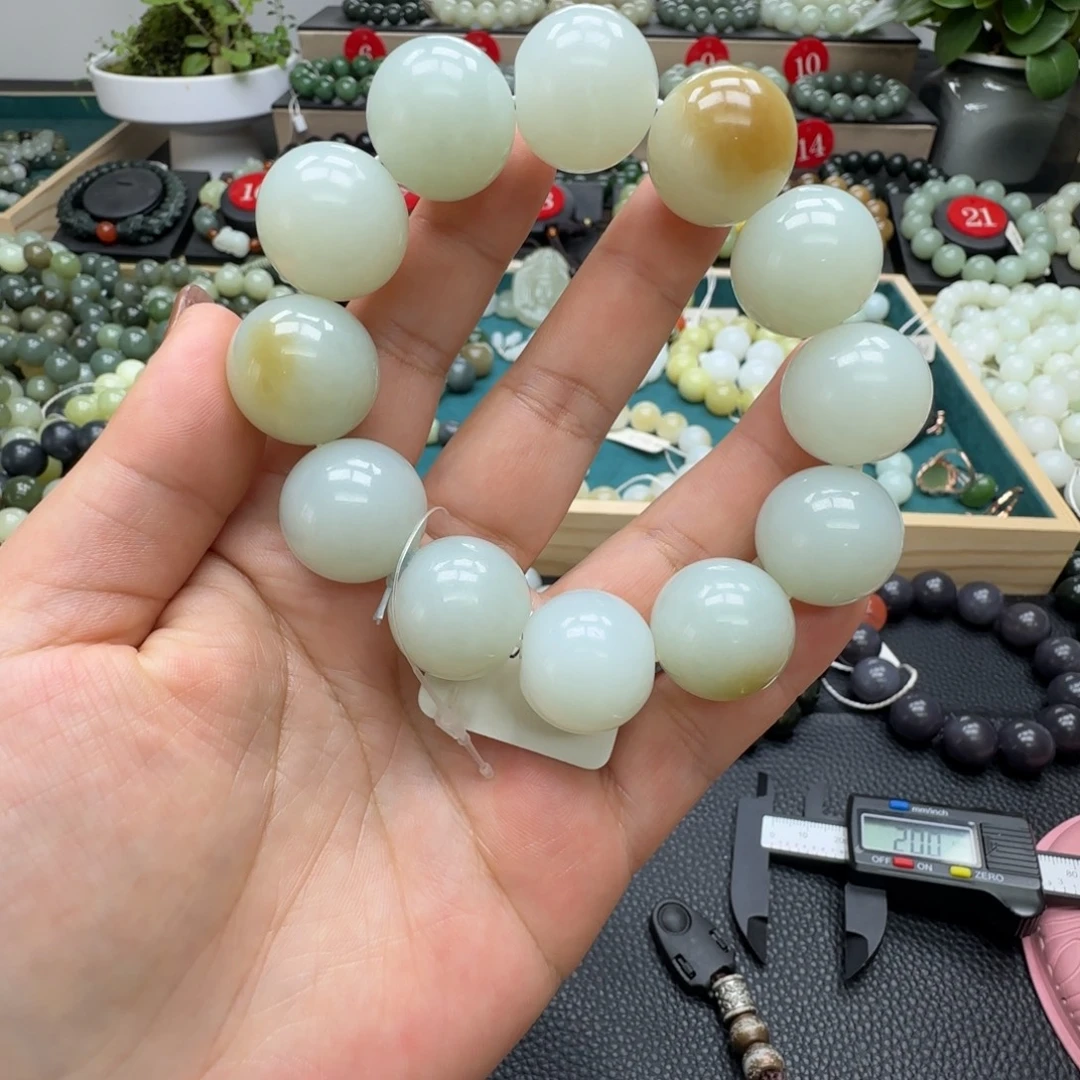 和田玉未镶嵌手链20