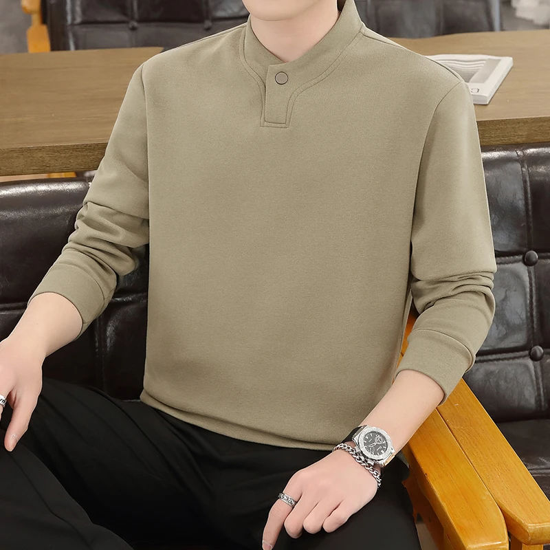 秋季新款韩版休闲潮流上衣打底衫套头潮牌长袖圆领卫衣男