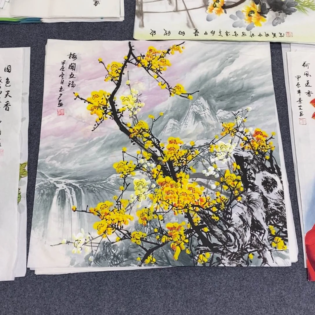 国画68✖️68山水梅花画画画画画画画