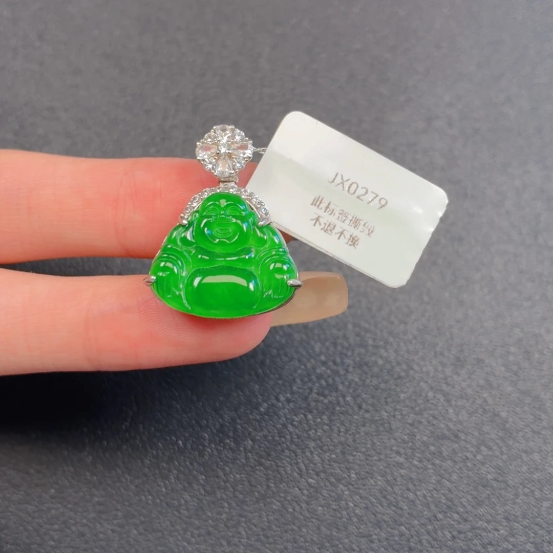 翡翠银S925镶嵌颈饰