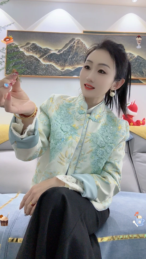 【溪畔轩】新款原版新中式百搭时尚国风上衣女士外套