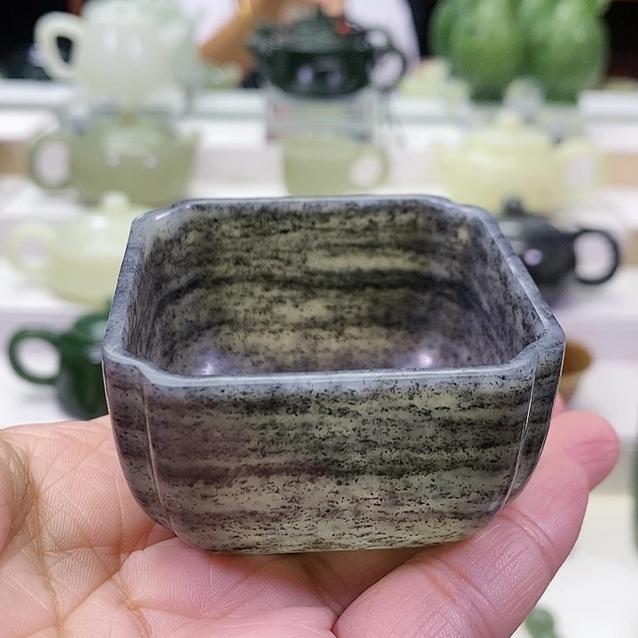 未镶嵌和田玉挂件茶杯80m l