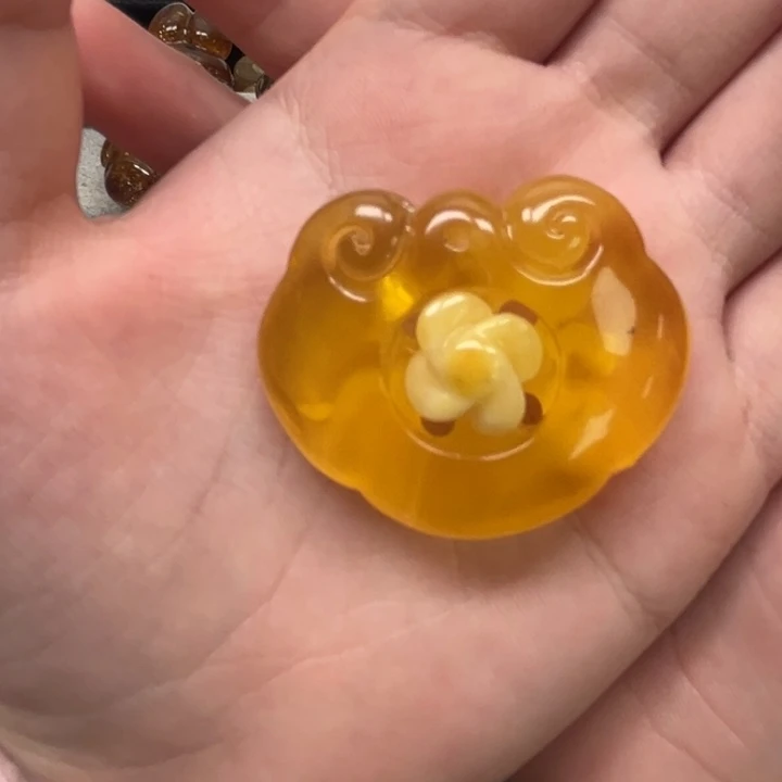 裸石琥珀未镶嵌天然蜜蜡配件