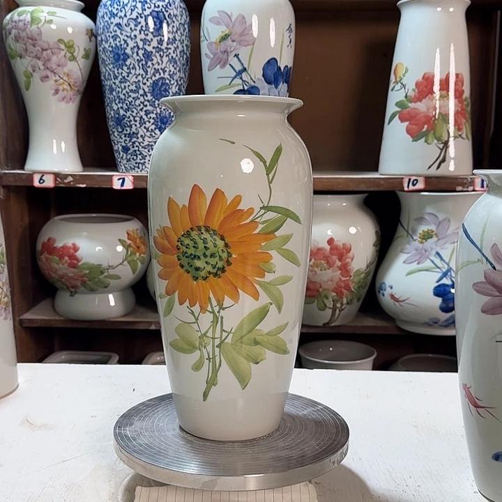 瓶高32向日葵陶瓷新款陶瓷