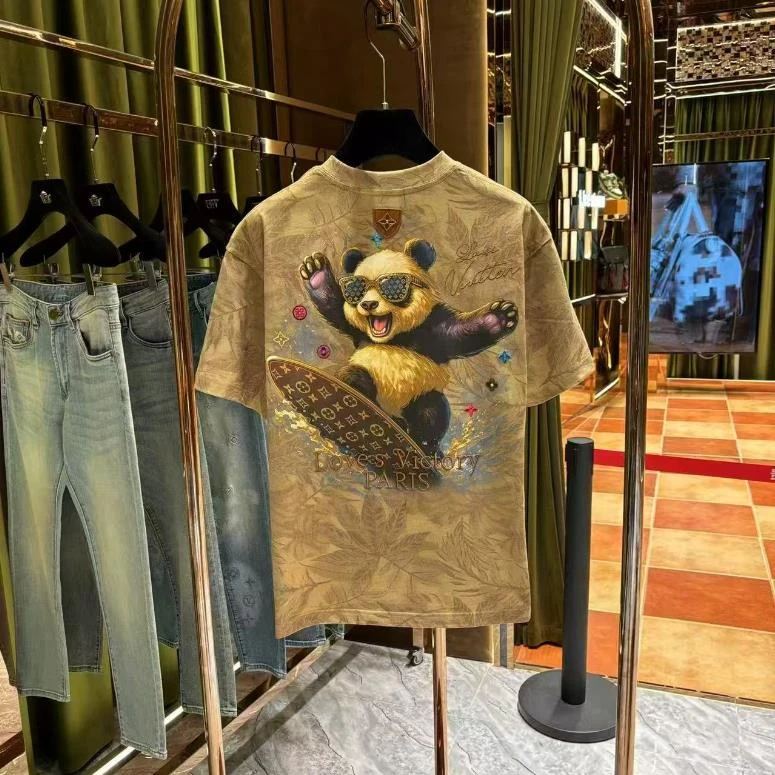 GD【琦琦专属】100%纯棉短袖欧式老钱风极简至尊刺绣短袖25328