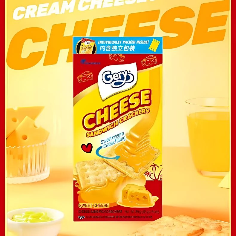 印尼进口芝莉奶酪味饼干（到手80g*6盒）