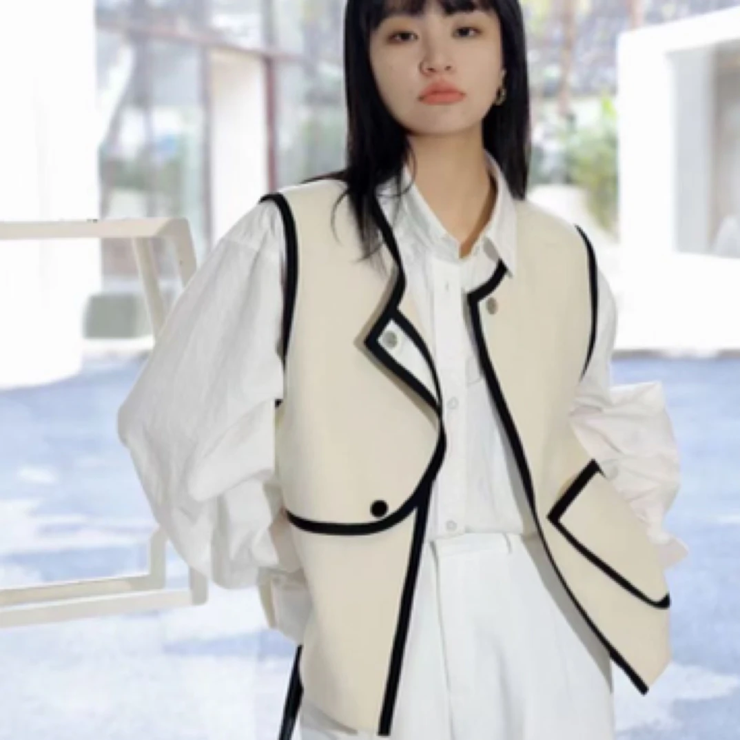 常规款简约风马甲常规马夹女马夹套装秋季百搭赫本风