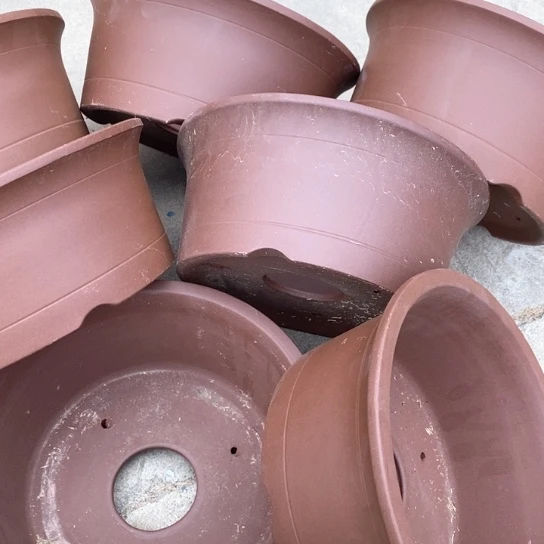 紫砂花盆100-7。  23.5-10