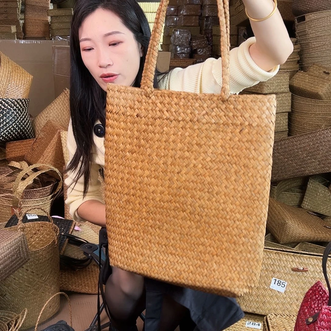 草编草编包/草编收纳盒微瑕疵