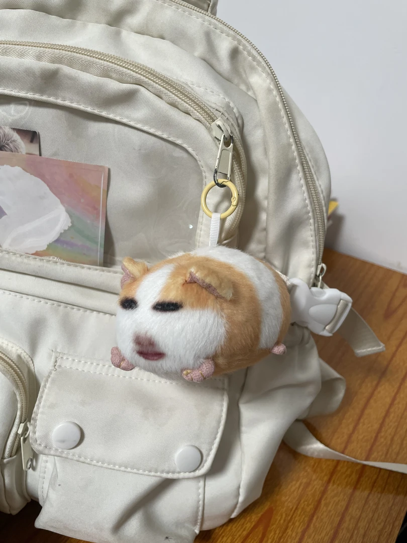 【零零和猫】猪妞月半猫挂件毛绒玩具搞怪荷兰猪可录音挂件