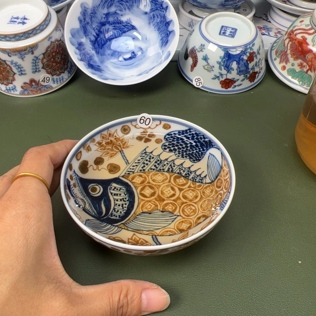 陶瓷景德镇纯手工纯手绘茶具木木80