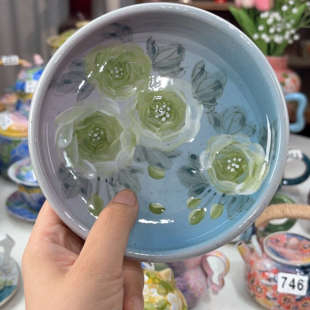 景德镇手绘高温釉下彩陶瓷茶具