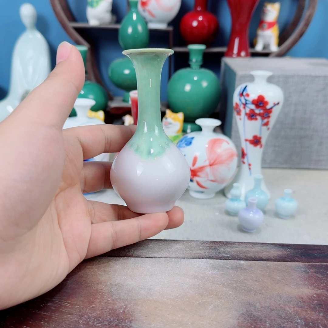 陶瓷手工小花器摆件