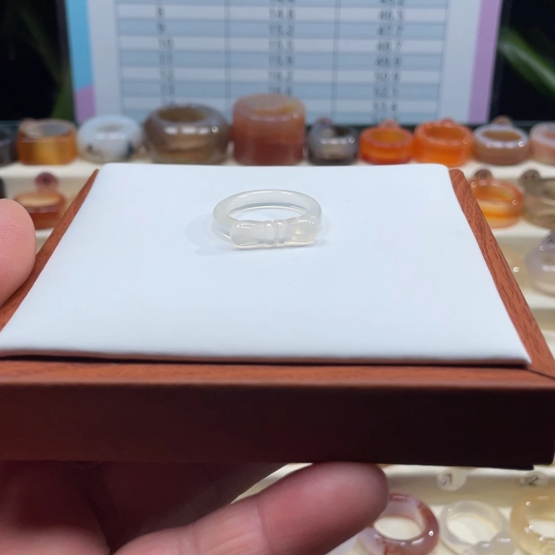 玛瑙/玉髓未镶嵌戒指Z17.2港15