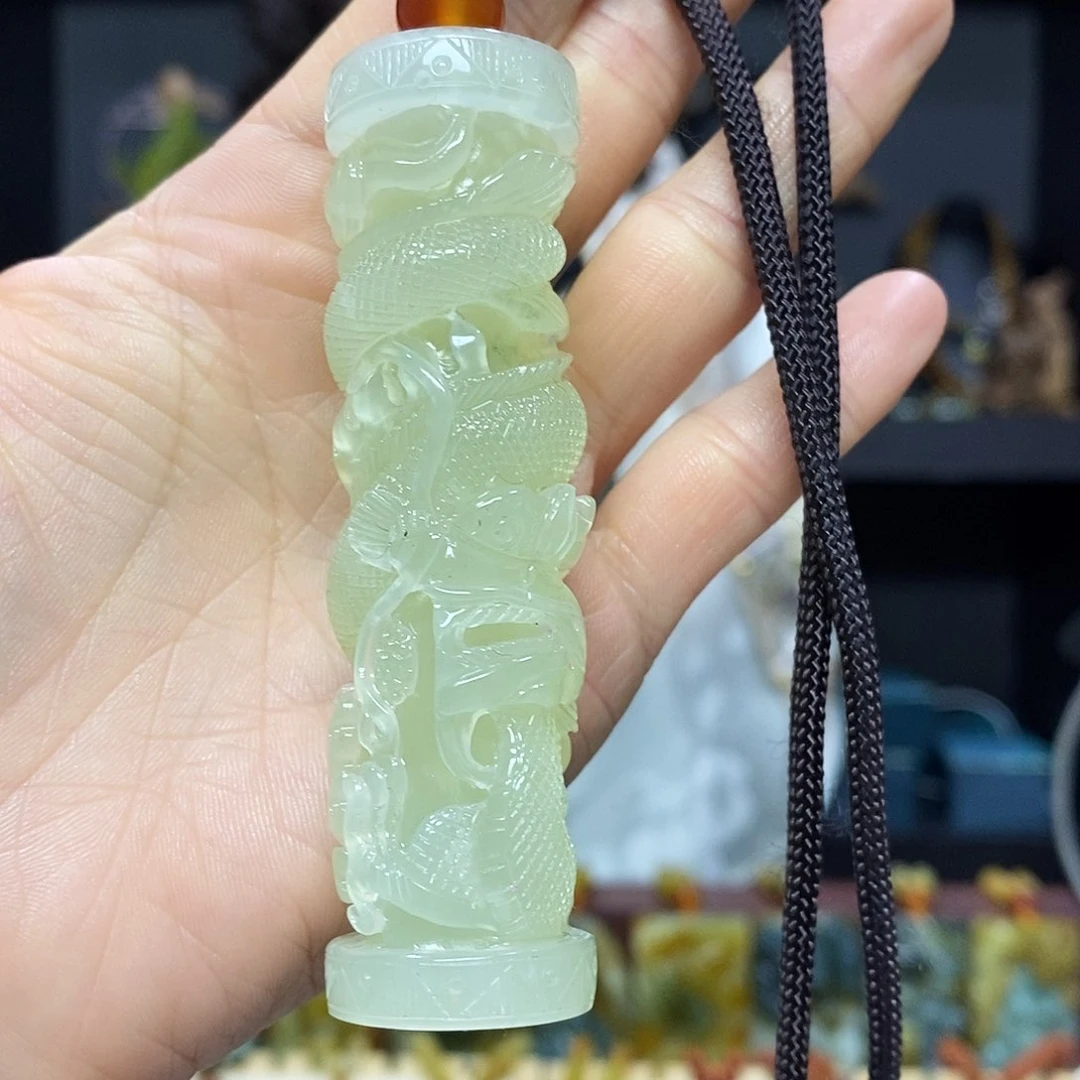 未镶嵌岫玉挂件戒指