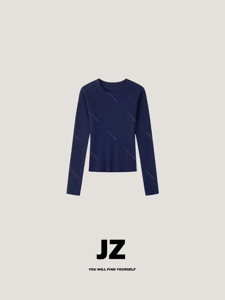 金子/JZ SO MUCH【结构T】结构感100%超细美丽诺羊毛指扣超模T