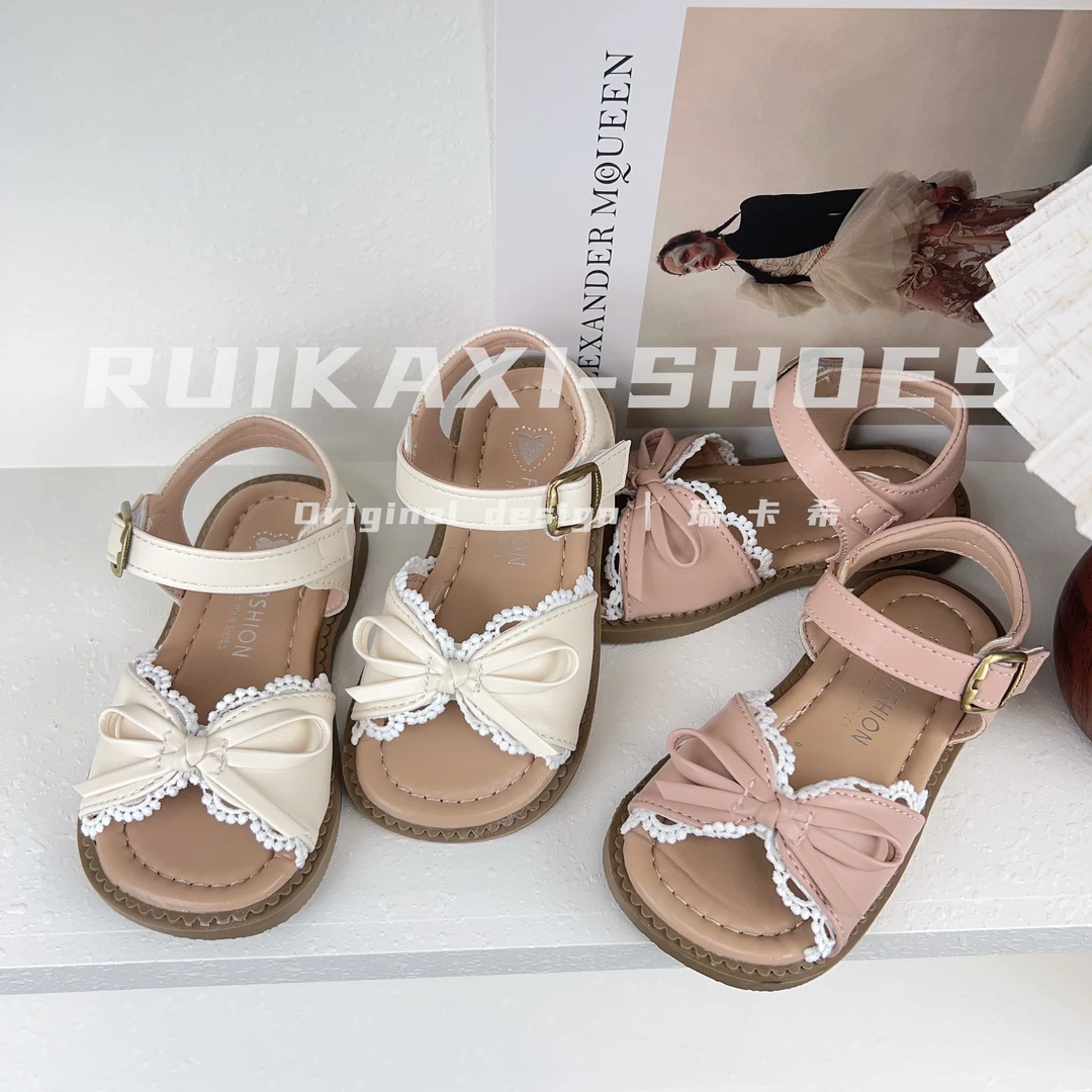 【瑞卡希】女童凉鞋2025夏季新款儿童鞋子女孩公主鞋软底防滑沙滩鞋