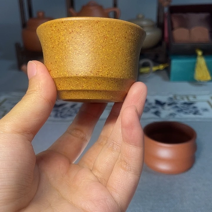茶杯紫砂梨皮黄段50-60