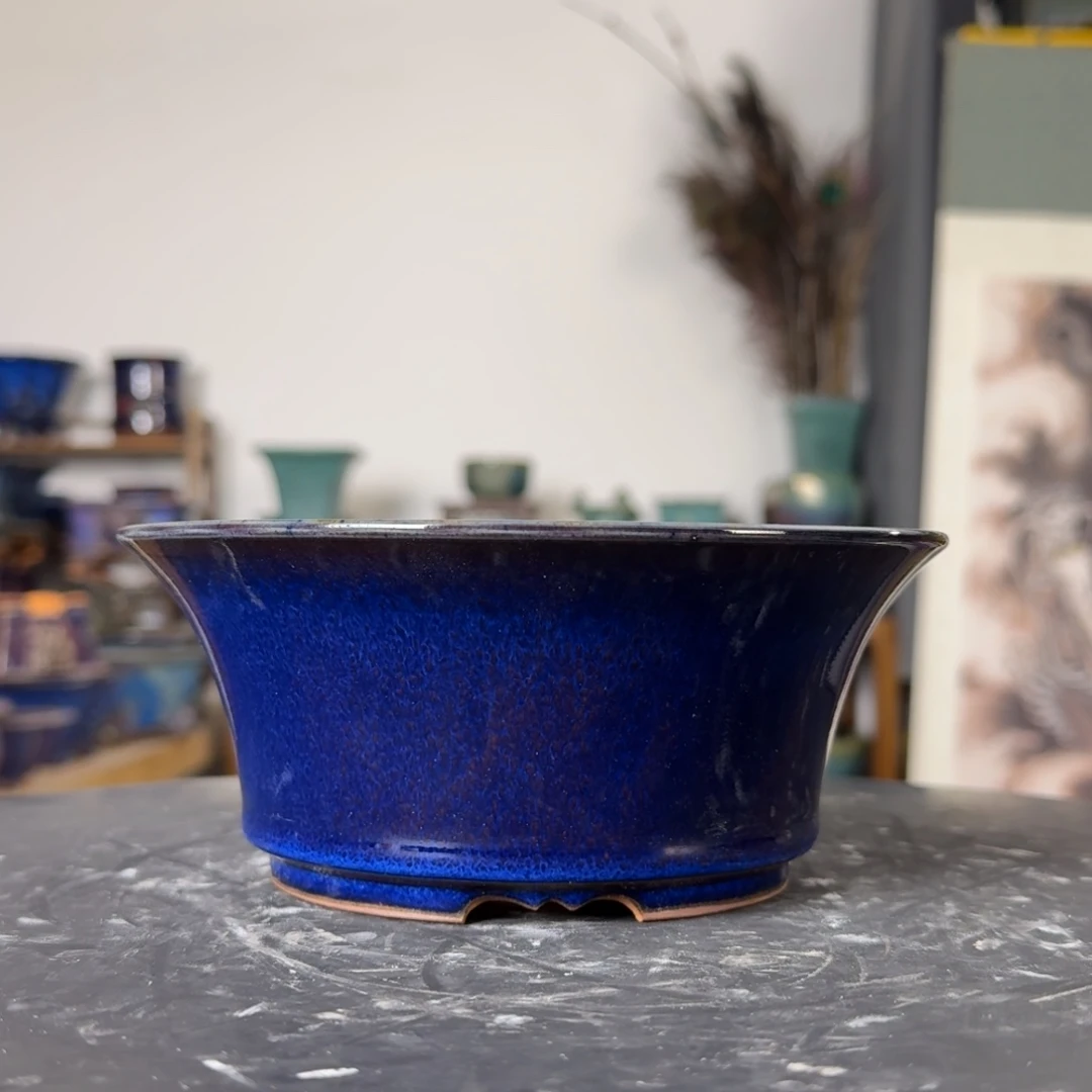 早***晨钧瓷摆件觉象绿植盆景花盆