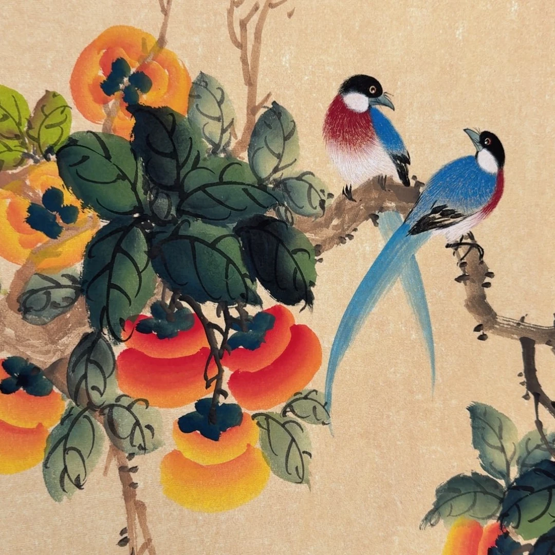 国画纯手绘山水花鸟作品
