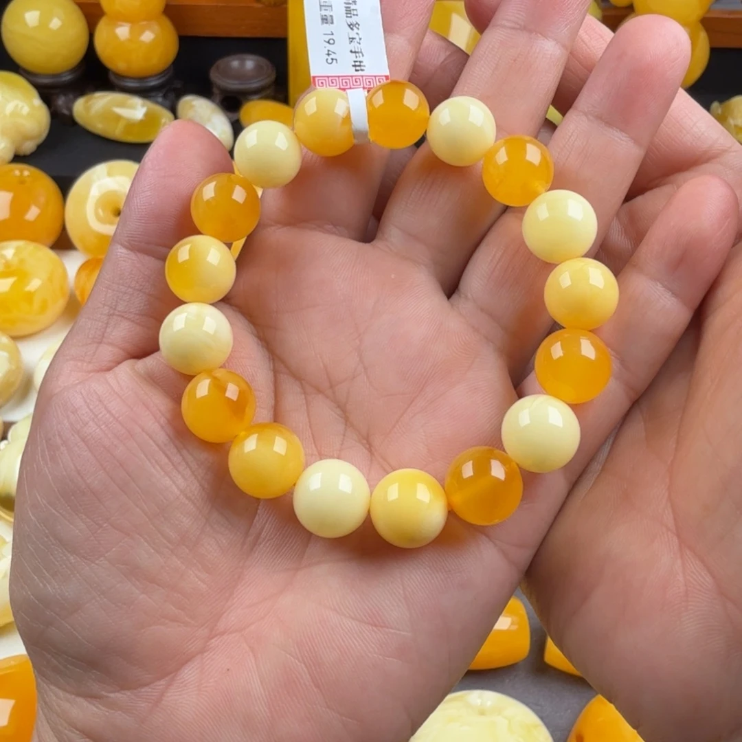 琥珀未镶嵌颈饰纯天然琥珀蜜蜡