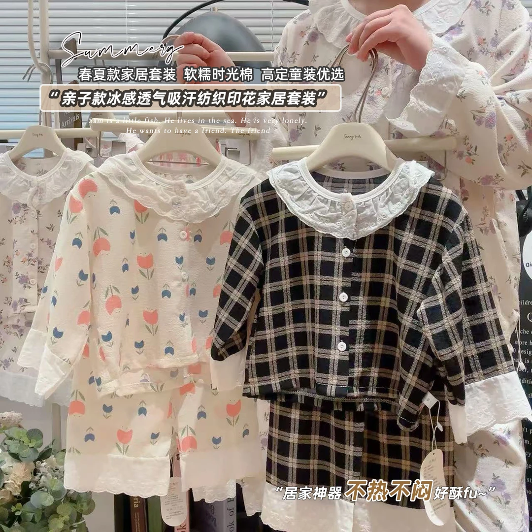 2025春季新款泡芙棉热卖家居服套装男女宝宝潮流新款●居家●透气