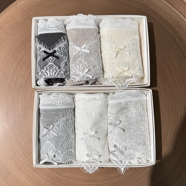 86863星空旋律 中腰少女棉质三角裤简约舒适底裆3条装