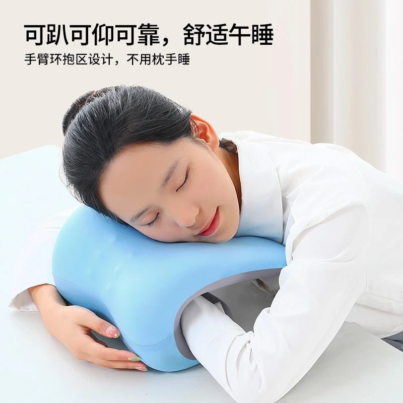 午睡枕办公室椅枕头电脑椅子躺睡枕加高头靠椅背午休仰睡枕记忆棉