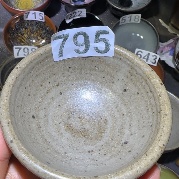 叙***透茶盏福建盏茶器厚唇