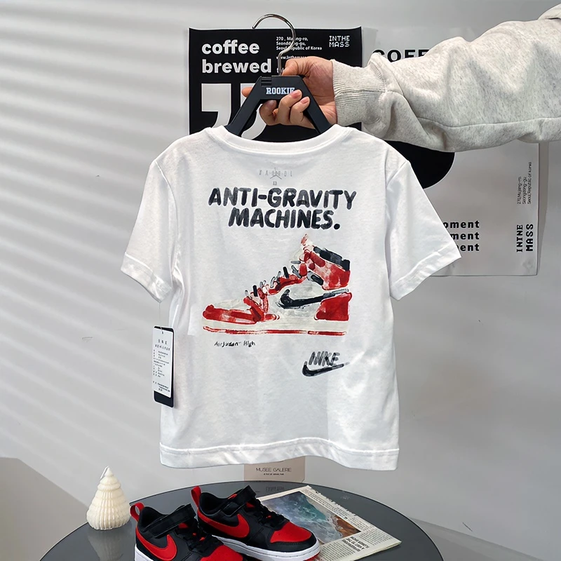 AIR JORDAN24年新款夏季儿童男女童短袖T恤JDB-TE-C737