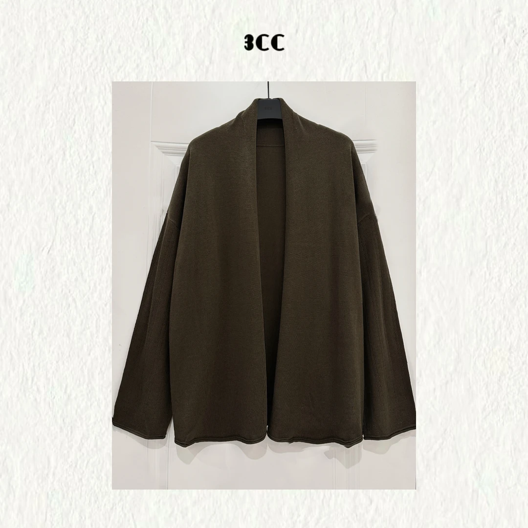 3CC【构织经典开衫】镂空工艺优雅披肩式开衫 89239
