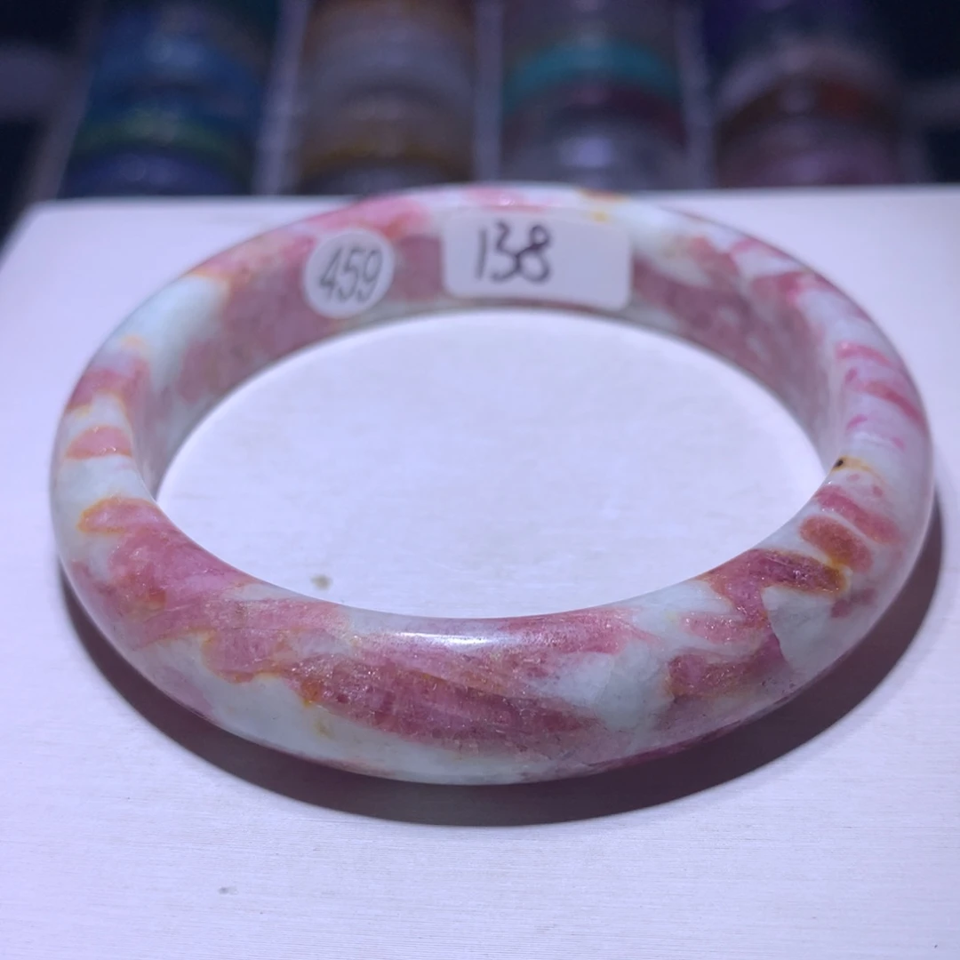 水晶银S925镶嵌手镯梅花61.4圈459