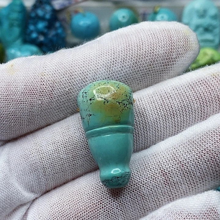 绿松石未镶嵌天然原矿 地大质检