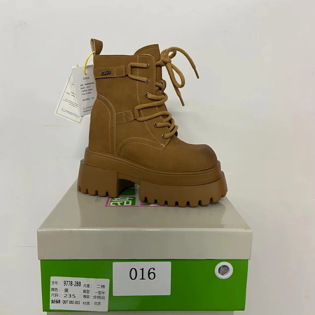 【清仓】2025小个子厚底平增高百搭女鞋016