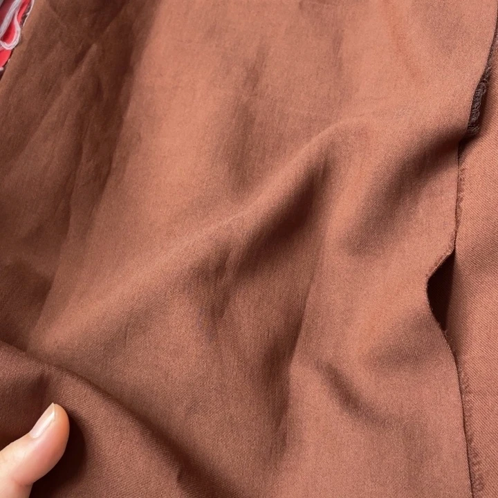 天丝（莱赛尔纤维）焦糖棕天丝亚麻2米